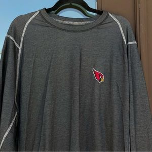 Tommy Bahama Football Dark Grey Arizona Cardinal L/S Shirt XL-XXL